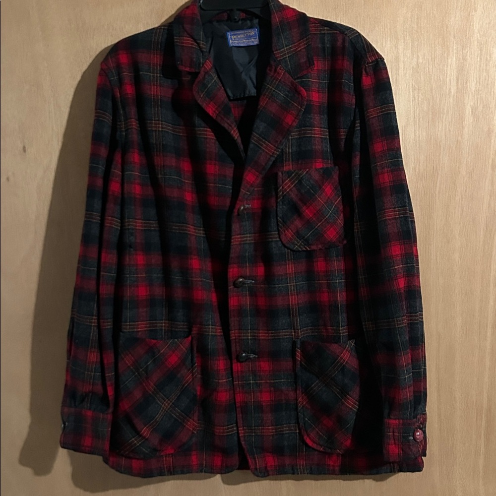 Pendleton Red and Black Checkered Women’s Jacket